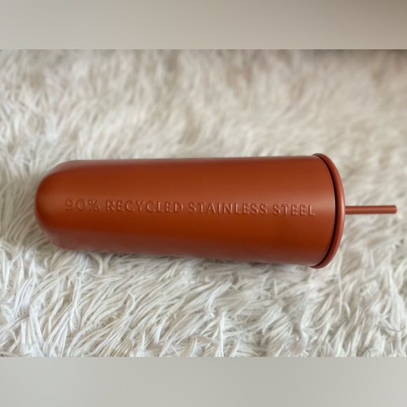 NWT Starbucks 2024 Terracotta Brown/Orange Recycled Triangle SS Venti Tumbler - Picture 9 of 12